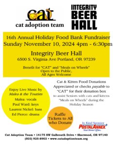 Holiday Food Bank Fundraiser Flyer