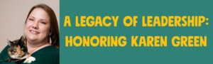 Picture of Karen with text