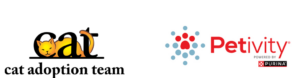 Cat Adoption Team and Petivity Logos